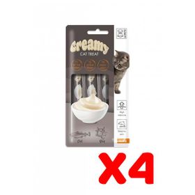 M-Pets Creamy Morina 4x15 gr 4 Adet Balıklı Biftekli Kedi Ödülü