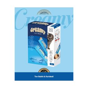 M-Pets Creamy Ton Balıklı Karidesli 25x15 gr Kedi Ödülü