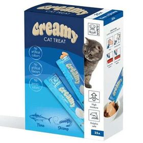 M-Pets Creamy Ton Balıklı Karidesli 25x15 gr Kedi Ödülü