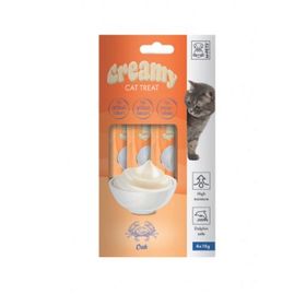 M-Pets Creamy Treats Yengeçli 4x15 gr Kedi Ödül Maması