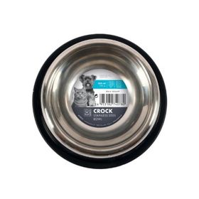 M-Pets Crock Paslanmaz Çelik 355 ml S Kedi ve Köpekler İçin Mama Kabı
