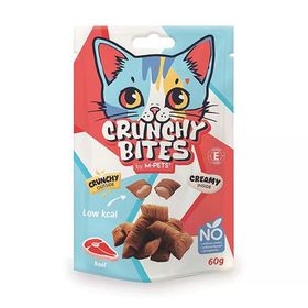 M-Pets Crunchy Bites Biftekli 60 gr Kedi Ödül Maması