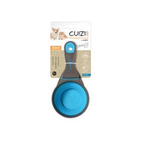 M-Pets Cuizi 3in1 237 ml Mavi Fonksiyonel Mama Ölçü Kabı