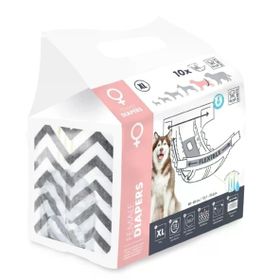 M-Pets Diapers 35x60 cm XL 10'lu Dişi Köpekler İçin Külot Bez