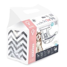 M-Pets Diapers 35x60 cm XL 10'lu Dişi Köpekler İçin Külot Bez