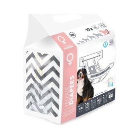 M-Pets Diapers 48-70 cm XXL 10'lu Dişi Köpekler İçin Külot Bez