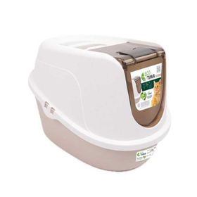 M-Pets Eco Tima Bej L 60x45x42.5 cm Kapalı Kedi Tuvaleti