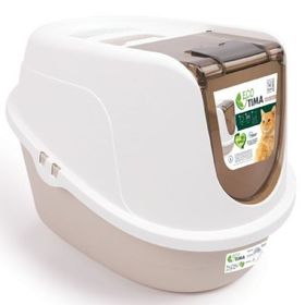 M-Pets Eco Tima Bej L 60x45x42.5 cm Kapalı Kedi Tuvaleti