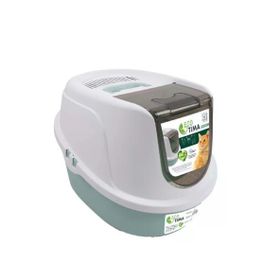 M-Pets Eco Tima M 52.3x39.7x38 cm Yeşil Kapalı Kedi Tuvaleti