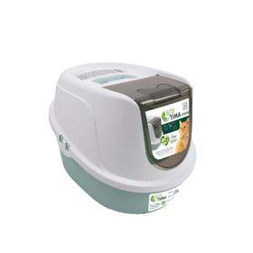 M-Pets Eco Tima M 52.3x39.7x38 cm Yeşil Kapalı Kedi Tuvaleti
