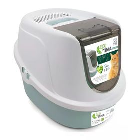 M-Pets Eco Tima Yeşil M 40x38x53 cm Kapalı Kedi Tuvaleti