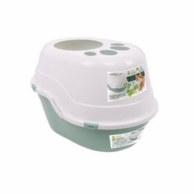 M-Pets Eco Yeşil 63x49x42 cm Tanta Üstten Girişli Kapalı Kedi Tuvaleti