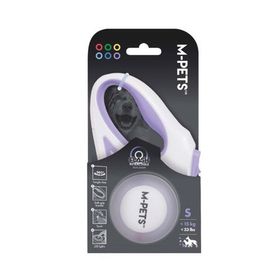 M-Pets Flash Ledli Mor 3 mt Otomatik Şerit Köpek Gezdirme Tasması