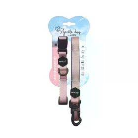 M-Pets Gentle M Pembe Köpek Boyun Tasması ve Gezdirme Kayışı Seti