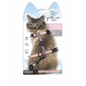 M-Pets Gentle Pembe 120 cm Kedi Göğüs Tasması Seti
