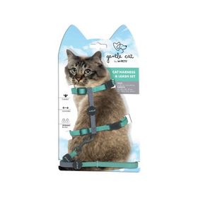 M-Pets Gentle Yeşil 120 cm Kedi Göğüs Tasması Seti
