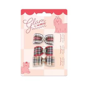 M-Pets Glam Fiyonk Detaylı Kırmızı Kedi ve Köpekler İçin Toka