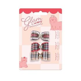 M-Pets Glam Fiyonk Detaylı Kırmızı Kedi ve Köpekler İçin Toka