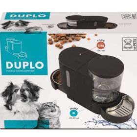M-Pets Hazneli Siyah 3l 1.3 kg Mama ve Su Kabı