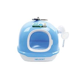 M-Pets Helicat 68.6x52.6x53.4 cm Mavi Kapalı Kedi Tuvaleti