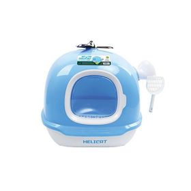 M-Pets Helicat 68.6x52.6x53.4 cm Mavi Kapalı Kedi Tuvaleti