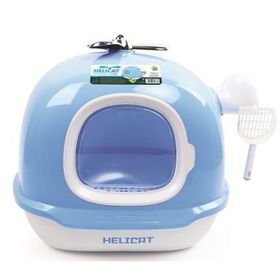 M-Pets Helicat 68.6x52.6x53.4 cm Mavi Kapalı Kedi Tuvaleti
