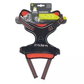 M-Pets Hiking Reflektörlü L Turuncu 45-95 cm Köpek Göğüs Tasması