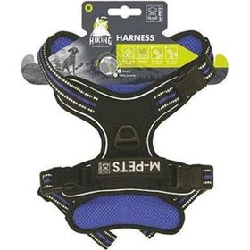 M-Pets Hiking Reflektörlü M Mavi 40-75 cm Köpek Göğüs Tasması