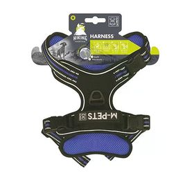 M-Pets Hiking Reflektörlü M Mavi 40-75 cm Köpek Göğüs Tasması
