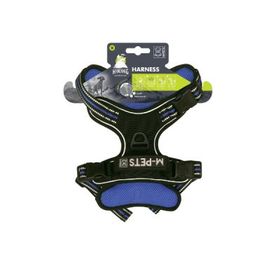 M-Pets Hiking Reflektörlü M Mavi 40-75 cm Köpek Göğüs Tasması