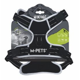 M-Pets Hiking Reflektörlü M Siyah Köpek Göğüs Tasması