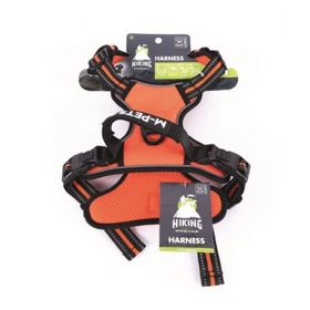M-Pets Hiking Reflektörlü M Turuncu 40-75 cm Köpek Göğüs Tasması