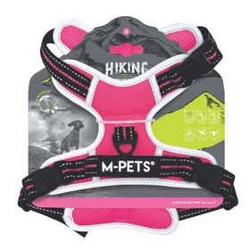 M-Pets Hiking Reflektörlü S Pembe 30-60 cm Köpek Göğüs Tasması