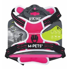 M-Pets Hiking Reflektörlü S Pembe 30-60 cm Köpek Göğüs Tasması