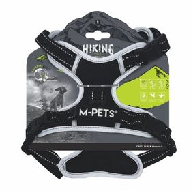 M-Pets Hiking Reflektörlü S Siyah 35-60 cm Köpek Göğüs Tasması