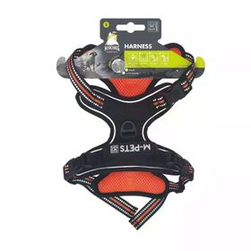 M-Pets Hiking Reflektörlü S Turuncu 35-60 cm Köpek Göğüs Tasması