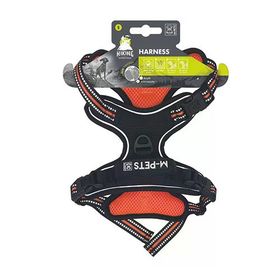 M-Pets Hiking Reflektörlü S Turuncu 35-60 cm Köpek Göğüs Tasması