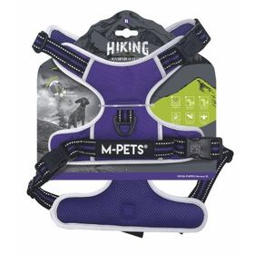 M-Pets Hiking Reflektörlü XL Mor Köpek Göğüs Tasması