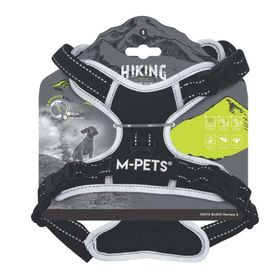 M-Pets Hıkıng Siyah XL Reflektörlü Soft Köpek Göğüs Tasması