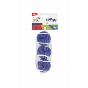 M-Pets Hop Tenis Topu 5 cm 3'lü Mavi Köpek Oyuncağı