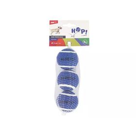 M-Pets Hop Tenis Topu 5 cm 3'lü Mavi Köpek Oyuncağı