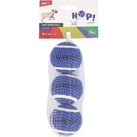 M-Pets Hop Tenis Topu 5 cm 3'lü Mavi Köpek Oyuncağı
