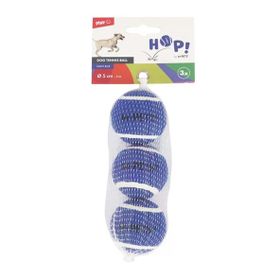 M-Pets Hop Tenis Topu 5 cm 3'lü Mavi Köpek Oyuncağı