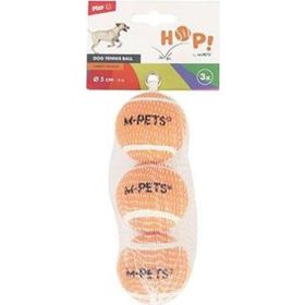 M-Pets Hop Tenis Topu 5 cm 3'lü Turuncu Köpek Oyuncağı