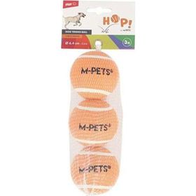 M-Pets Hop Tenis Topu 6.4 cm 3'lü Turuncu Köpek Oyuncağı