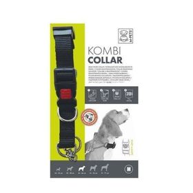 M-Pets Kombi 2İn1 M Siyah Köpek Eğitim Tasması