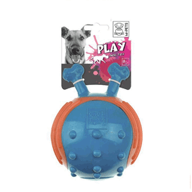 M-Pets Köpekler İçin Mavi-Turuncu Kauçuk Oyuncak