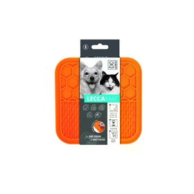 M-Pets Lecca 15x15 cm S Turuncu Kedi ve Köpekler İçin Yavaş Beslenme Ödül Matı