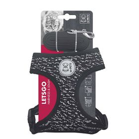 M-Pets Letsgo 30-42 cm Kedi Göğüs Tasması Seti