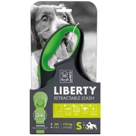 M-Pets Liberty 3 mt S Yeşil Otomatik Şerit Köpek Gezdirme Kayışı